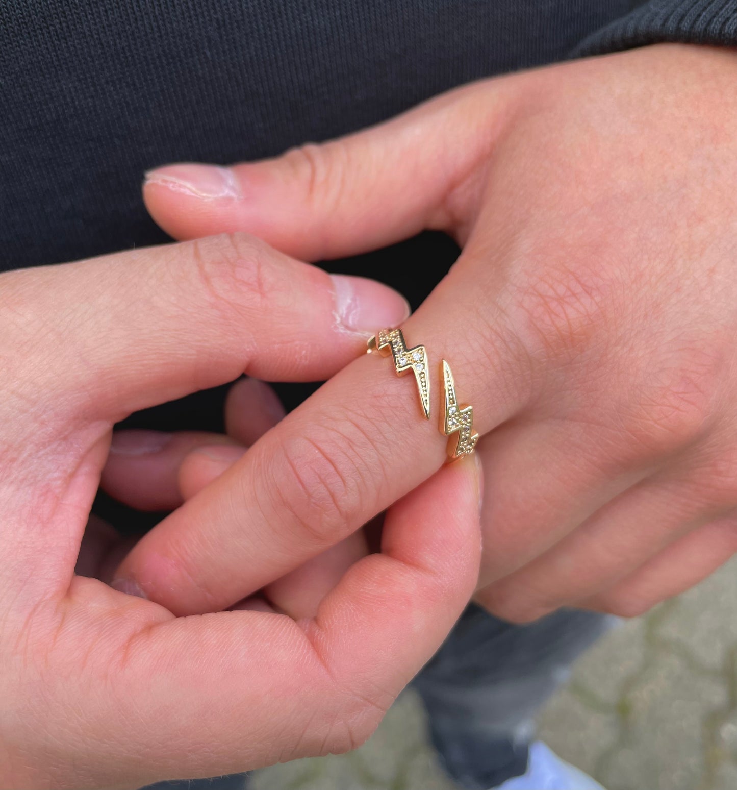 Crystal Lightning Ring